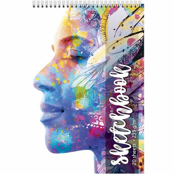 Скетчбук ПЗБМ Профиль А4 20л, на гребне