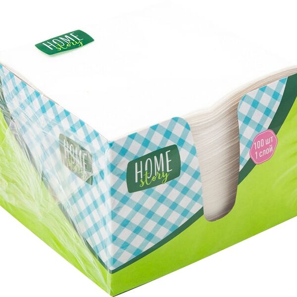 Салфетки бумажные Home Story 24*24см 100шт