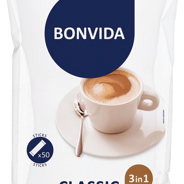 Напиток кофейный растворимый BONVIDA Classic 3в1, 50пак