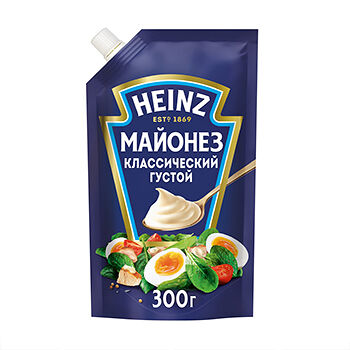 Майонез Heinz классический густой 67%, дой-пак, 300г