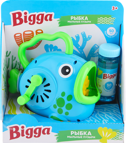 Игрушка Bigga рыбка механическая для запуска мыльных пузырей в ассортименте