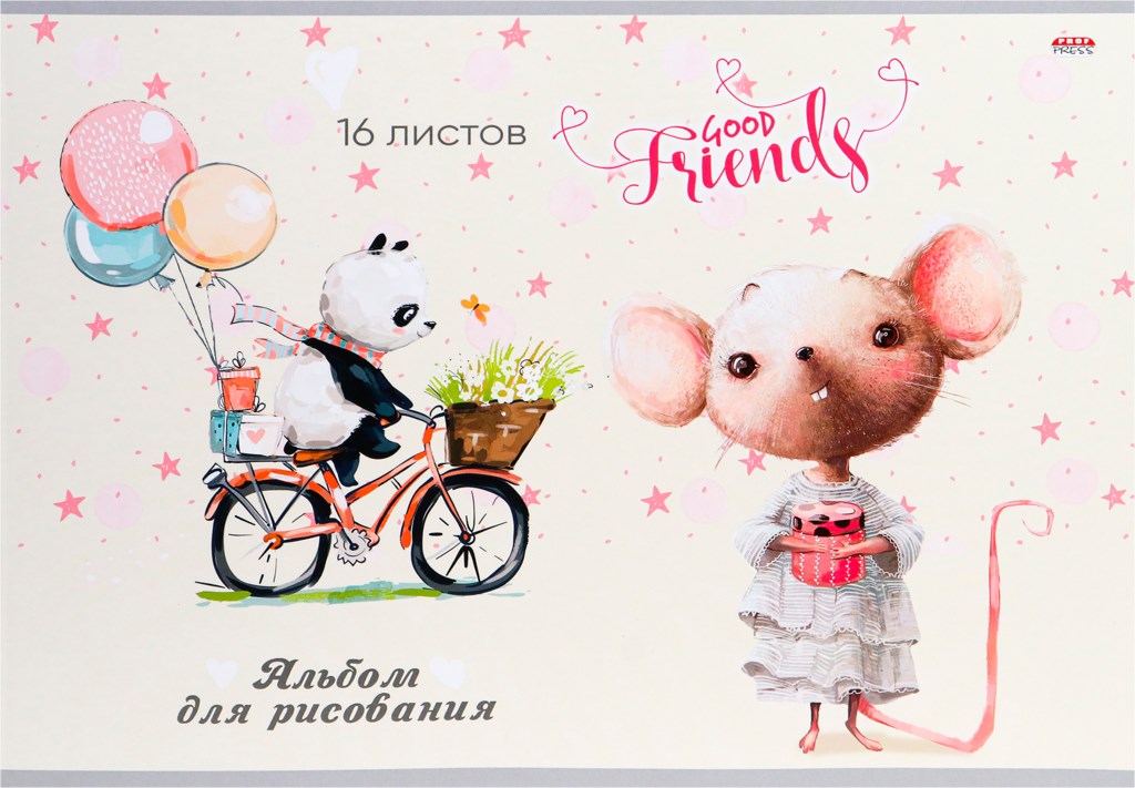 

Альбом для рисования PROF-PRESS Микс №2 А4 16 листов, дизайн в ассортименте