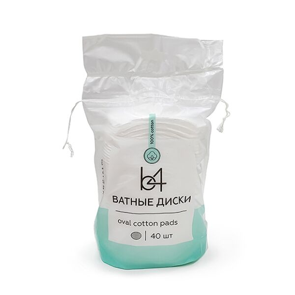 Ватные диски В4 овальные 40 шт