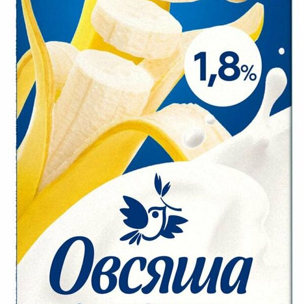 Напиток соево-банановый Овсяша 1,8%