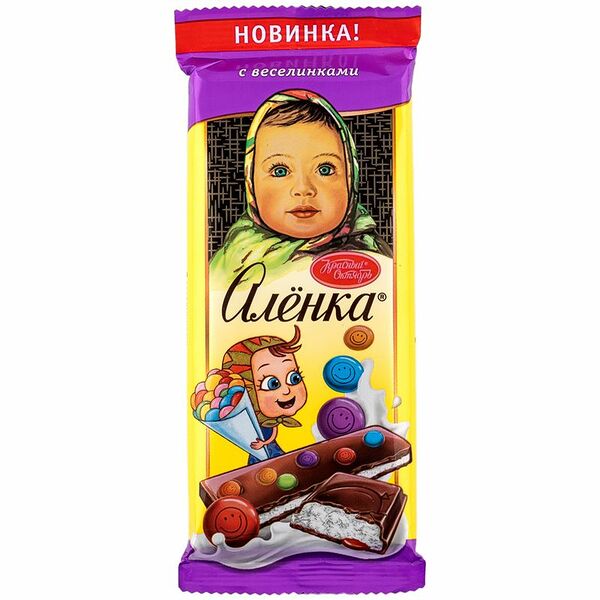 Шоколад молочный Алёнка с веселинками 87 г