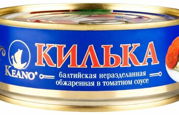 Килька балтийская обжаренная Keano неразделанная в томатном соусе