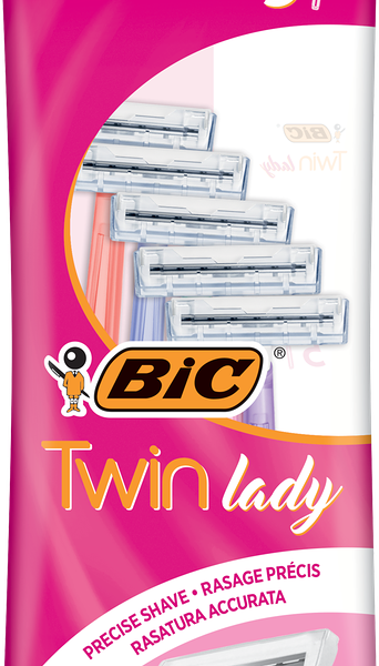 Бритвы одноразовая женская BIC Twin Lady 2 лезвия, 5шт