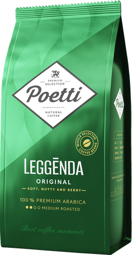 

Кофе в зернах Poetti Leggenda Original натуральный жареный 1 кг