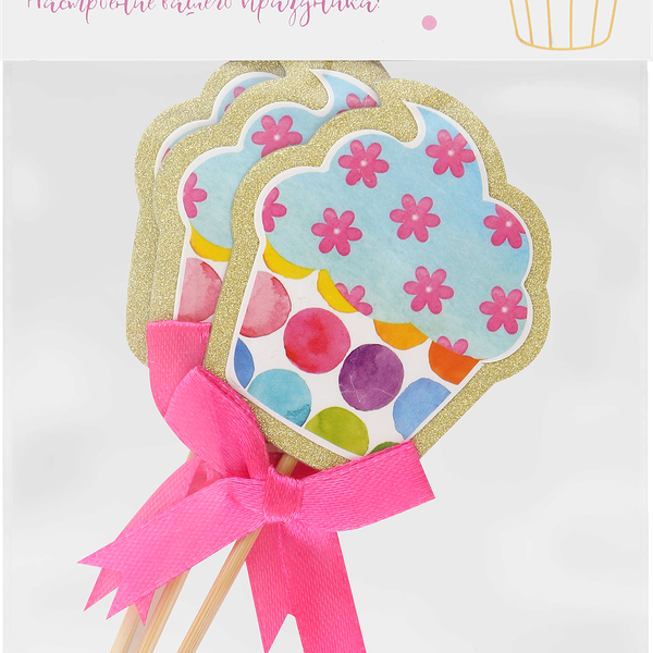 Украшение-топпер декоративное Colors премиум Арт. ТПП6, 3шт