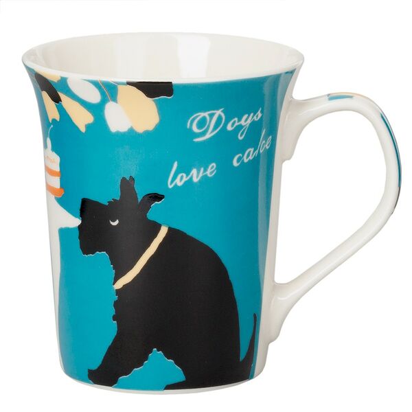 Кружка Собаки, 330 мл, керамика, синий