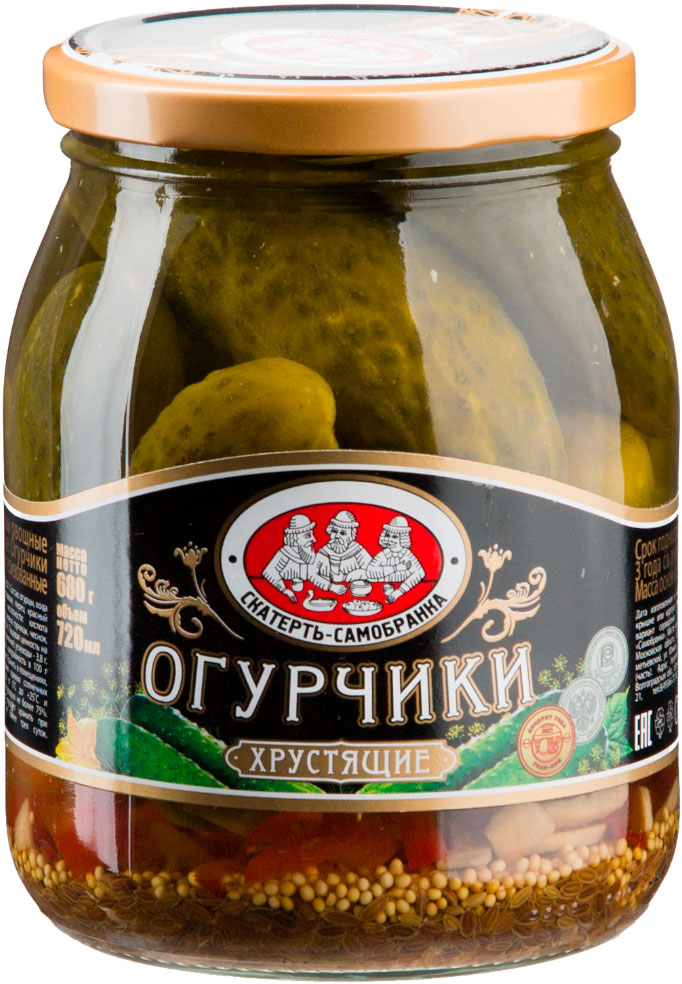 

Огурчики Скатерть-Самобранка маринованные хрустящие