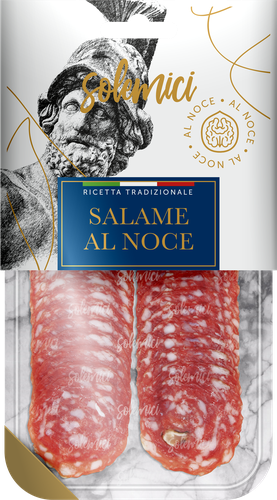 

Колбаса сыровяленая Solemici Salame Al Noce Салями с орехами нарезка 70 г