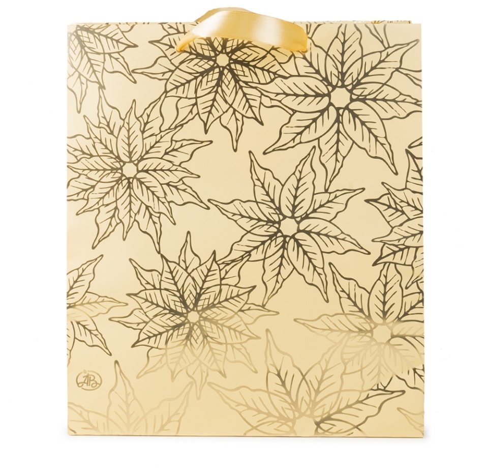 

Пакет подарочный Азбука Вкуса Пуансетия 35х40х14 см, Россия