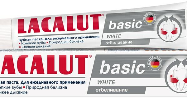 Зубная паста Lacalut Basic White 75мл