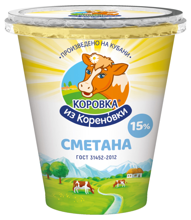 

Сметана Коровка из Кореновки 15% 300 г