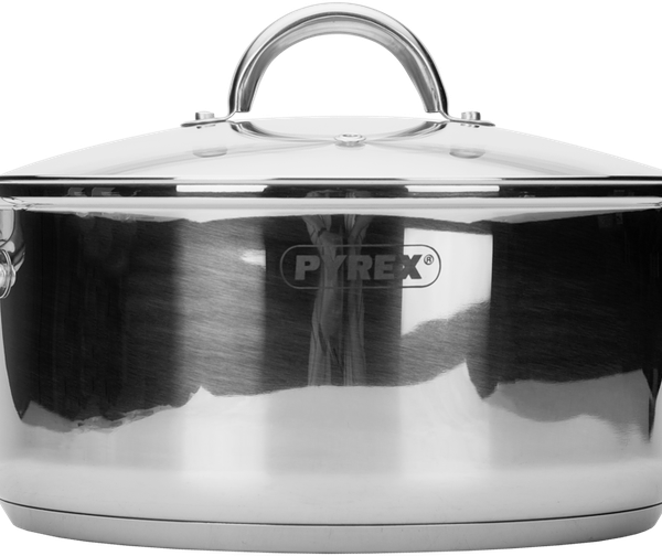 Кастрюля с крышкой PYREX Master 4.8л, нержавеющая сталь Арт. MA24AEX/E006