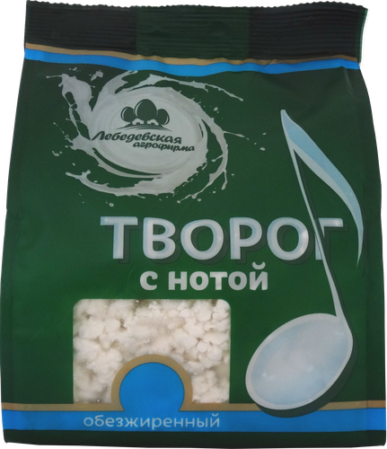 

Творог Лебедевская Агрофирма с нотой обезжиренный 390 г