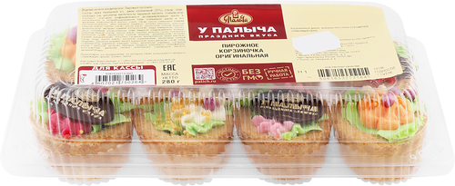 Пирожное У ПАЛЫЧА Корзиночка оригинальная, 280г