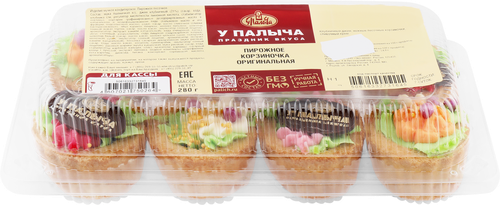 

Пирожное У ПАЛЫЧА Корзиночка оригинальная, 280г