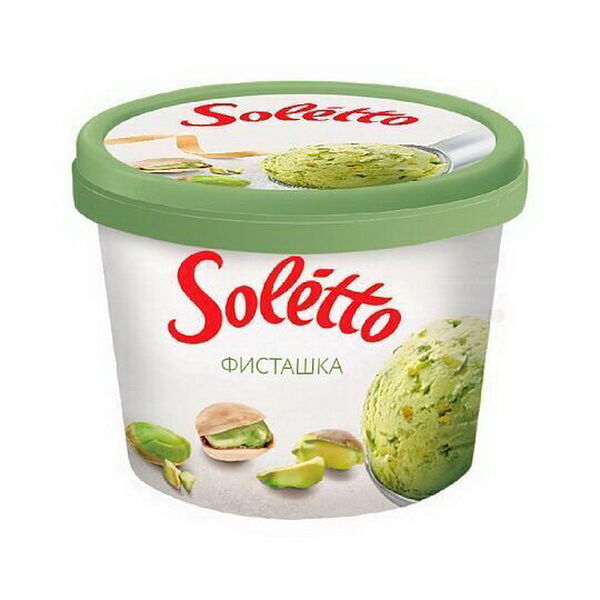 Мороженое сливочное Soletto Гурме Фисташка вес 190г
