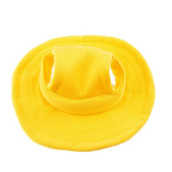Шляпа для кроликов желтая 4.5x12 см