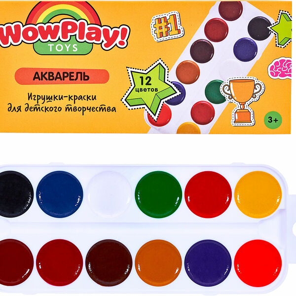 Акварель медовая Wow Play 12цветов