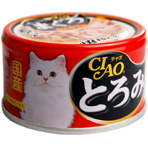 Корм для кошек CIAO Мраморная вырезка желтоперого тунца с гребешком и парным филе курицы Inaba Shyokuhin. Co. Ltd