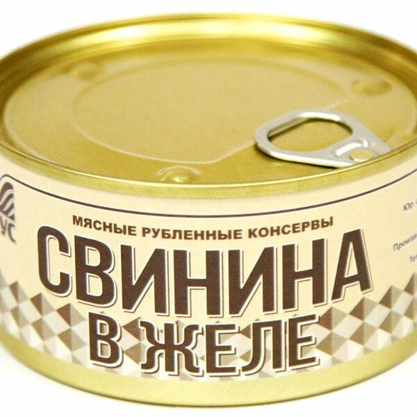 Свинина тушеная Атрус в желе