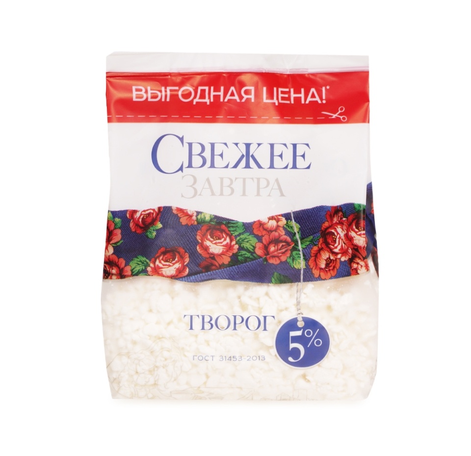 

Творог Свежее Завтра 5%, 400г