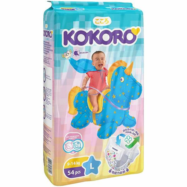 Подгузники Kokoro Maxi L 9-14 кг 54 шт