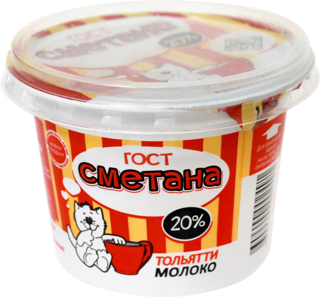 

Сметана Тольяттимолоко 20%, 180г