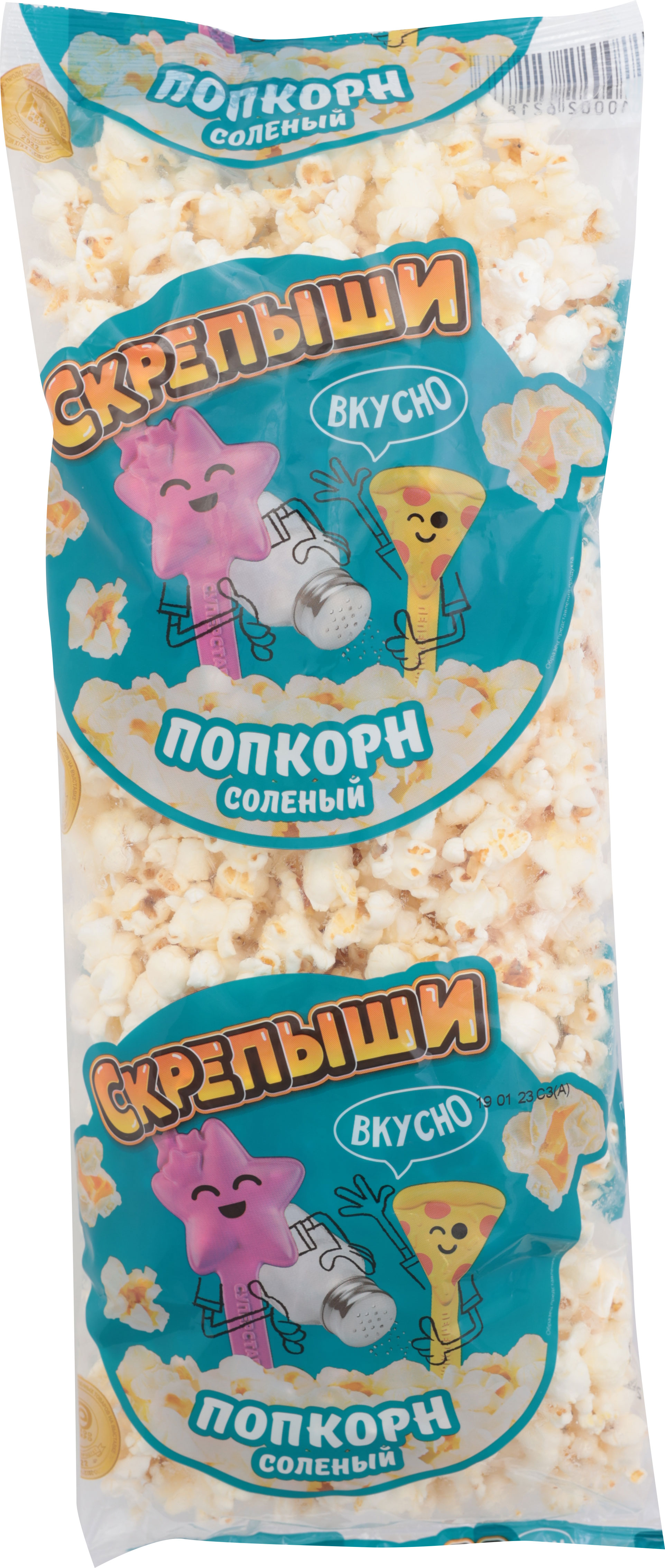

Попкорн Скрепыши соленый