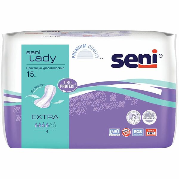 Прокладки урологические Seni lady extra 15 шт