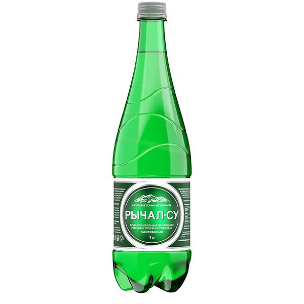 Вода минеральная Рычал-су лечебно-столовая газированная 1 л