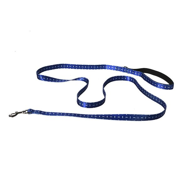Поводок для собак FOXIE Bones 1,9х200см синий