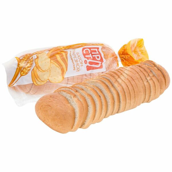 Батон Нарезной классический нарезка 1 сорт Пр!ст, 300г