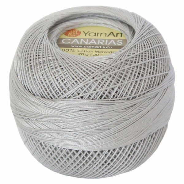 Пряжа YarnArt 'Canarias' 20гр 203м (100% мерсеризированный хлопок)(4920 светло-серый),мот