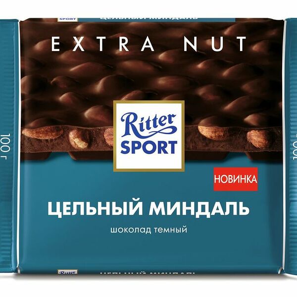 Шоколад тёмный Ritter Sport Цельный миндаль, 100г