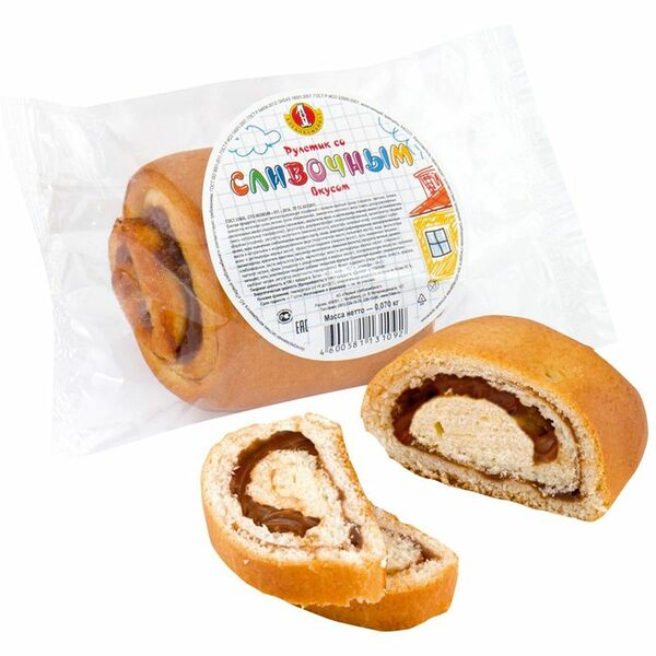 Мини-рулетики Первый хлебокомбинат со сливочным вкусом 