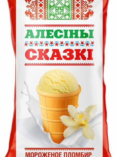 Пломбир Алесины сказки с ароматом ванили 15% 80г