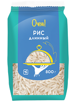 Крупа рис Очень!  длинноз шлифован 0,8кг