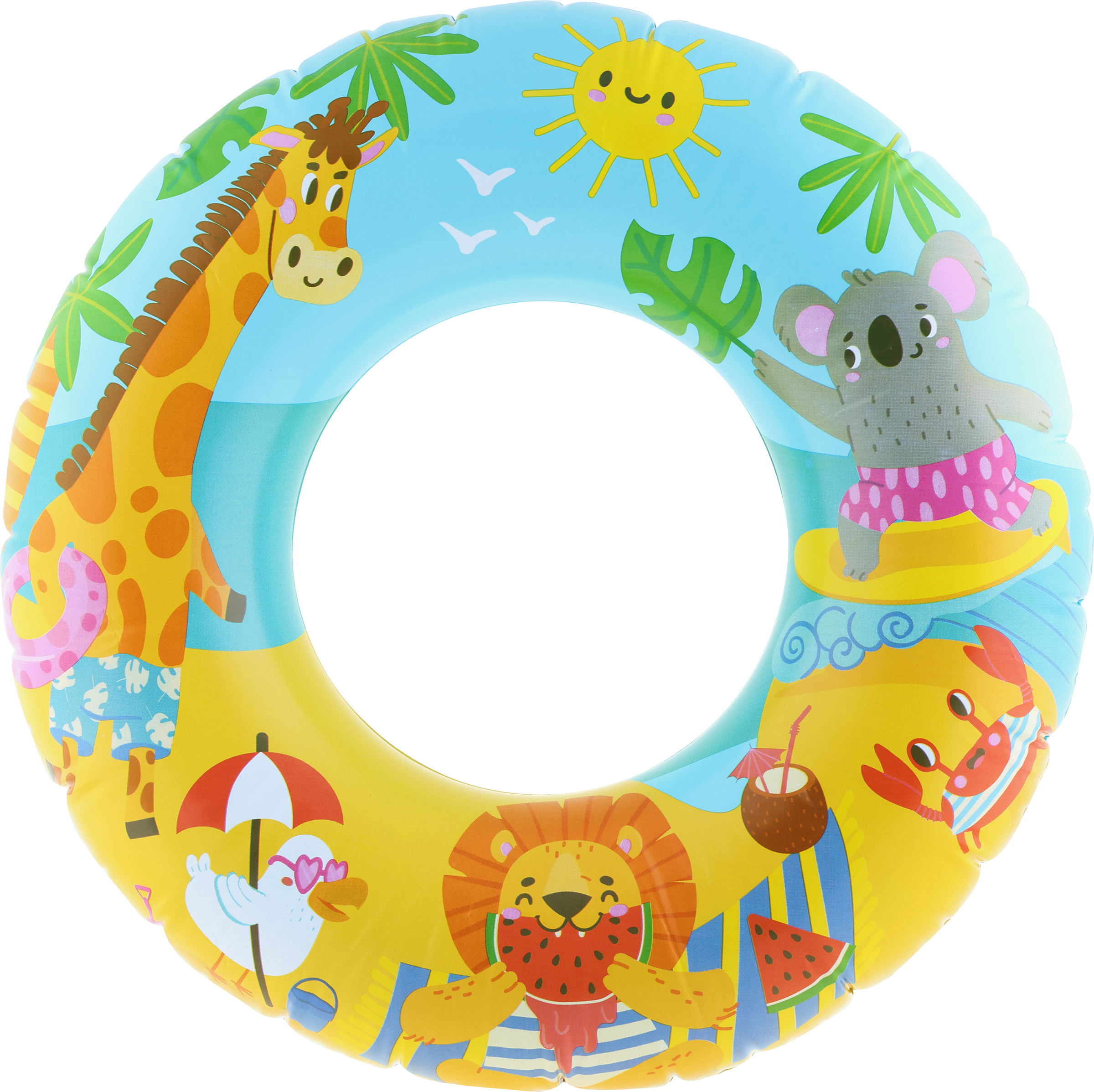 

Круг для плавания надувной ACTIWELL Animals d=56см, Арт. LAMA02
