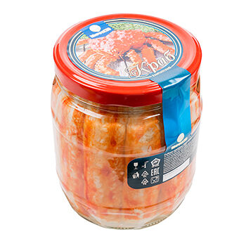 Мясо краба Широта 50 в солевой заливке Premium