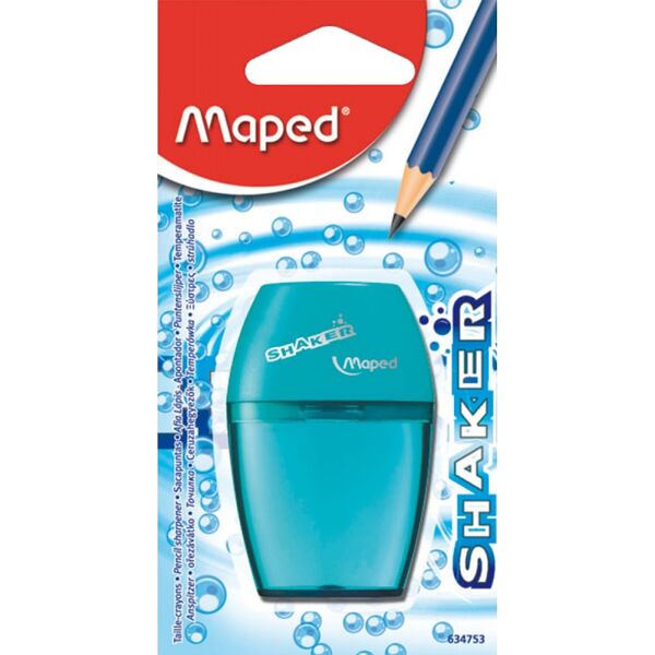 Точилка на 1 отв Shaker Maped ассорти блистер арт 634753
