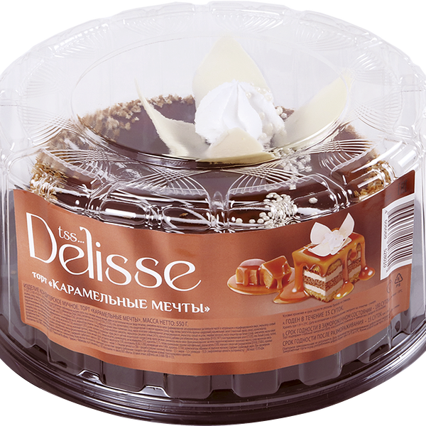 Торт DELISSE Карамельные мечты, 550г