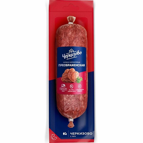 Колбаса сырокопчёная Черкизово Преображенская, 300г