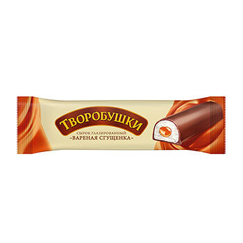 Сырок Творобушки сгущенное молоко вареное творожный глазированный 20%, 40г