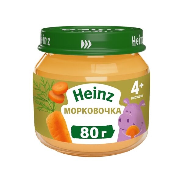 Пюре Heinz из моркови с 4 месяцев