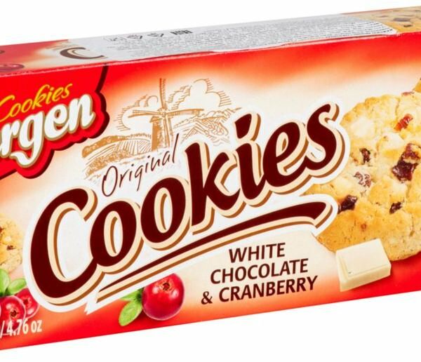 Печенье Original cookies White chocolate & Cranberry (Ориджинал кукис Вайт чоколат  & Крэнберри) ТМ Bergen (Берген)