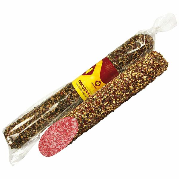 Колбаса Останкино Праздничная сырокопченая, вес